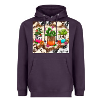 Plum cowhide succulent Heavyweight Hoodie - TumblerDesignByShophia