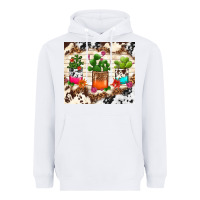 White cowhide succulent Heavyweight Hoodie - TumblerDesignByShophia