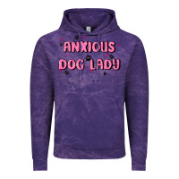 Cloud Purple anxious dog lady Vintage Hoodie - MaliasSmallBusiness