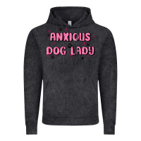 Vintage Black anxious dog lady Vintage Hoodie - MaliasSmallBusiness