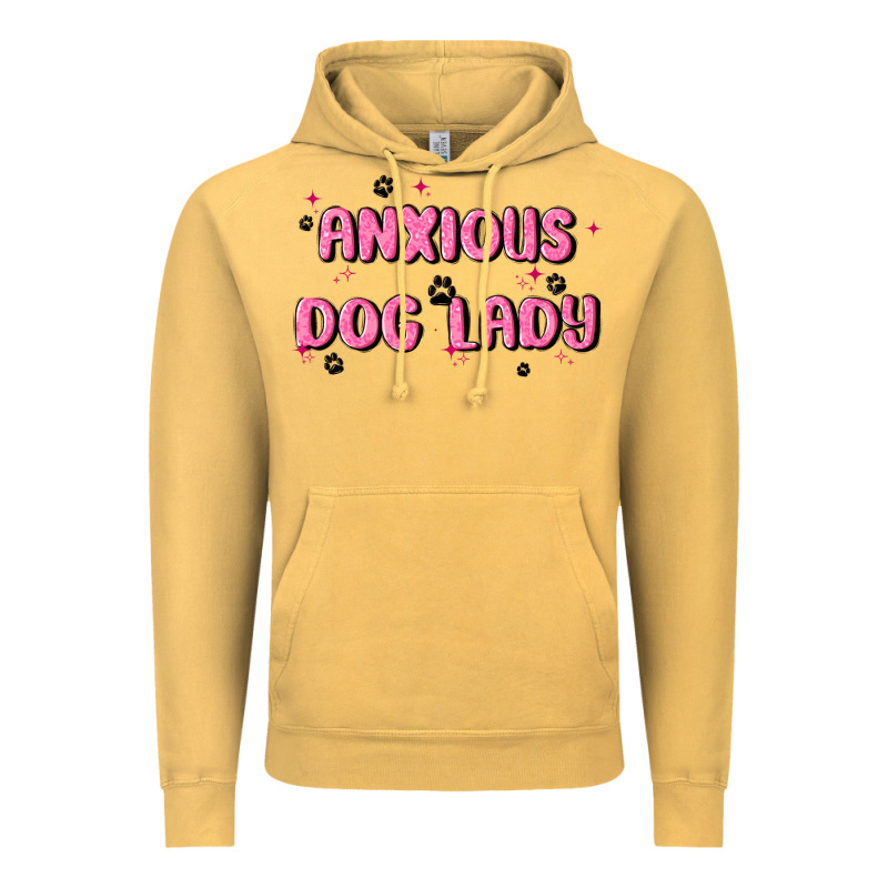 Anxious Dog Lady Vintage Hoodie by MaliasSmallBusiness | Teevron