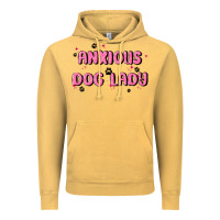 Vintage Mustard anxious dog lady Vintage Hoodie - MaliasSmallBusiness