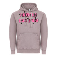 Vintage Zinc anxious dog lady Vintage Hoodie - MaliasSmallBusiness