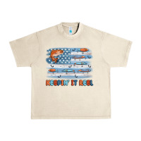 Sandshell fishing lure flag keepin' it reel Urban Heavy Tee - MaliasSmallBusiness