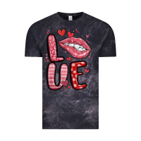 Cloud Black western love lips Vintage Tee - MaliasSmallBusiness