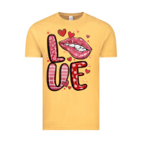 Vintage Mustard western love lips Vintage Tee - MaliasSmallBusiness