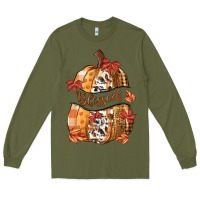 Army Green blessed Long Sleeve Tee - MaliasSmallBusiness