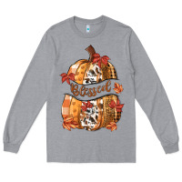 Heather Grey blessed Long Sleeve Tee - MaliasSmallBusiness