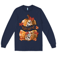 Navy blessed Long Sleeve Tee - MaliasSmallBusiness