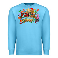 Ocean Blue cinco de mayo caregiver Premium Sweatshirt - CowGirlArtShop