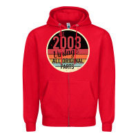 Red 16th Birthday gift Vintage 2003 Zipper Hoodie - Bettercallsaul