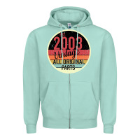 Seafoam 16th Birthday gift Vintage 2003 Zipper Hoodie - Bettercallsaul