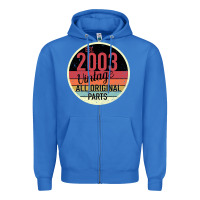 True Royal 16th Birthday gift Vintage 2003 Zipper Hoodie - Bettercallsaul