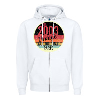 White 16th Birthday gift Vintage 2003 Zipper Hoodie - Bettercallsaul