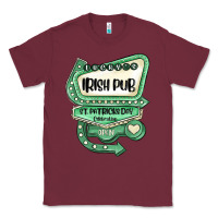 Burgundy st patricks day ırısh pub Classic Tee - MaliasSmallBusiness