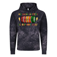 Cloud Black social battery Vintage Hoodie - MaliasSmallBusiness