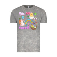 Cloud Rock easter hoppy bunny Vintage Tee - MaliasSmallBusiness