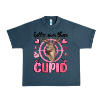 Midnight Navy better aim than cupid Urban Heavy Tee - MaliasSmallBusiness