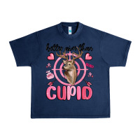 Navy better aim than cupid Urban Heavy Tee - MaliasSmallBusiness