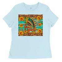 Baby Blue free spirit Ladies Tee - HRA Design Shop