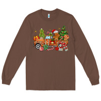 Chestnut christmas gingerbread truck Long Sleeve Tee - MaliasSmallBusiness