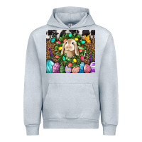 Heather Grey Easter Bunny Tumbler Urban Hoodie - BundleAndBundleShop