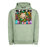 Pigment Oil Green Easter Bunny Tumbler Urban Hoodie - BundleAndBundleShop