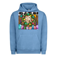Pigment Pebble Blue Easter Bunny Tumbler Urban Hoodie - BundleAndBundleShop