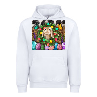 White Easter Bunny Tumbler Urban Hoodie - BundleAndBundleShop