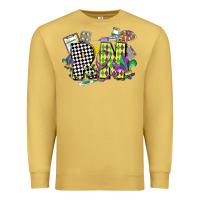 Antique Gold registered nurse mardi gras Premium Sweatshirt - CowGirlArtShop
