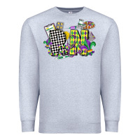 Heather Grey registered nurse mardi gras Premium Sweatshirt - CowGirlArtShop
