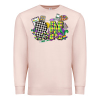Pale Pink registered nurse mardi gras Premium Sweatshirt - CowGirlArtShop