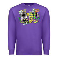 Purple registered nurse mardi gras Premium Sweatshirt - CowGirlArtShop