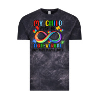 Cloud Black my child may be non verbal but this mama ain's Vintage Tee - JahusDesignShop