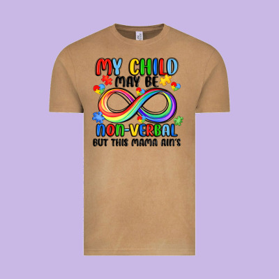 My Child May Be Non Verbal But This Mama Ain's Vintage Tee Designed By Jahusdesignshop