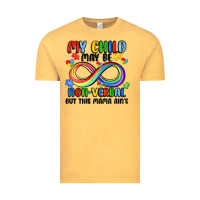 Vintage Mustard my child may be non verbal but this mama ain's Vintage Tee - JahusDesignShop