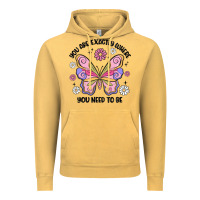 Vintage Mustard you are exactly where you need to be Vintage Hoodie - MaliasSmallBusiness