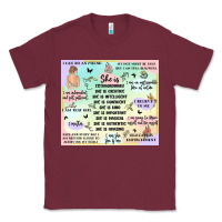 Burgundy self love Classic Tee - MaliasSmallBusiness