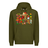 Army Green cinco de mayo pe teacher Premium Hoodie - CowGirlArtShop