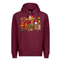 Burgundy cinco de mayo pe teacher Premium Hoodie - CowGirlArtShop