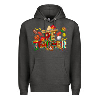 Charcoal Heather cinco de mayo pe teacher Premium Hoodie - CowGirlArtShop
