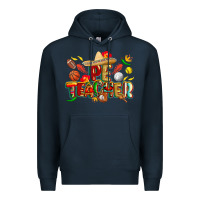 Navy cinco de mayo pe teacher Premium Hoodie - CowGirlArtShop
