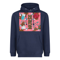 Navy pink glitter nurse Heavyweight Hoodie - TumblerDesignByShophia