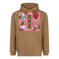 Toasted Coconut pink glitter nurse Heavyweight Hoodie - TumblerDesignByShophia