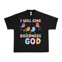 Black i will sing of the goodness of god Urban Heavy Tee - MaliasSmallBusiness