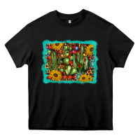 Black cactus christmas Heavy Core Tee - BarkalooDesign