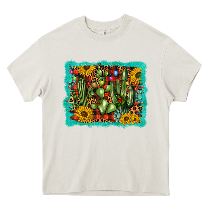 Cactus Christmas Heavy Core Tee by BarkalooDesign | Teevron