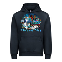 Navy christmas vibes Urban Hoodie - FaDigitalArtStudio