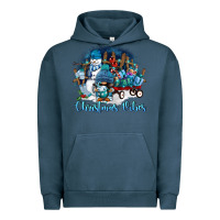 Pigment Midnight Navy christmas vibes Urban Hoodie - FaDigitalArtStudio