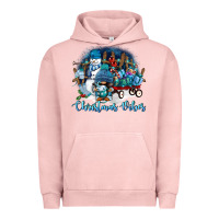Pigment Salmon christmas vibes Urban Hoodie - FaDigitalArtStudio